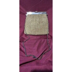 Vintage 1950's Harry Levine Gold Chain Handle Purse USA Quiet Luxury EUC